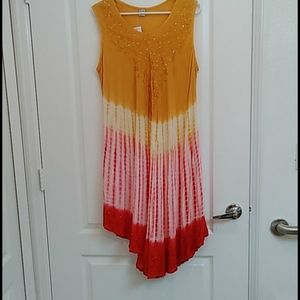 NWOT❤️ Embellished Summer Tie Dye Dress by Laddi